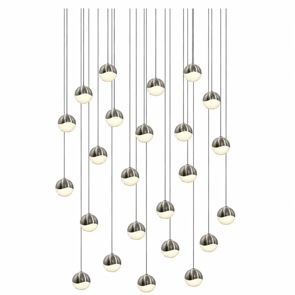 SONNEMAN 2918.13-SML Contemporary Modern Grapes 25.5 24-Light LED Pendant