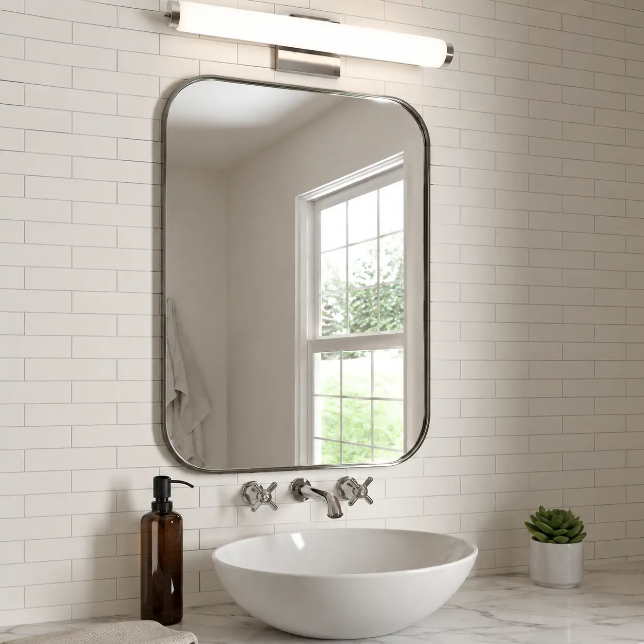 sonneman lighting for bathroom